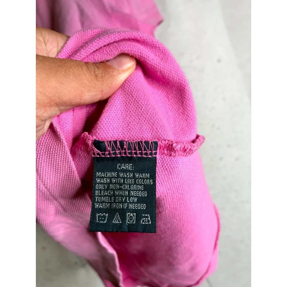 Ralph Lauren The Skinny Polo Shirt Men's Large Pink Golf Performance Pony Logo